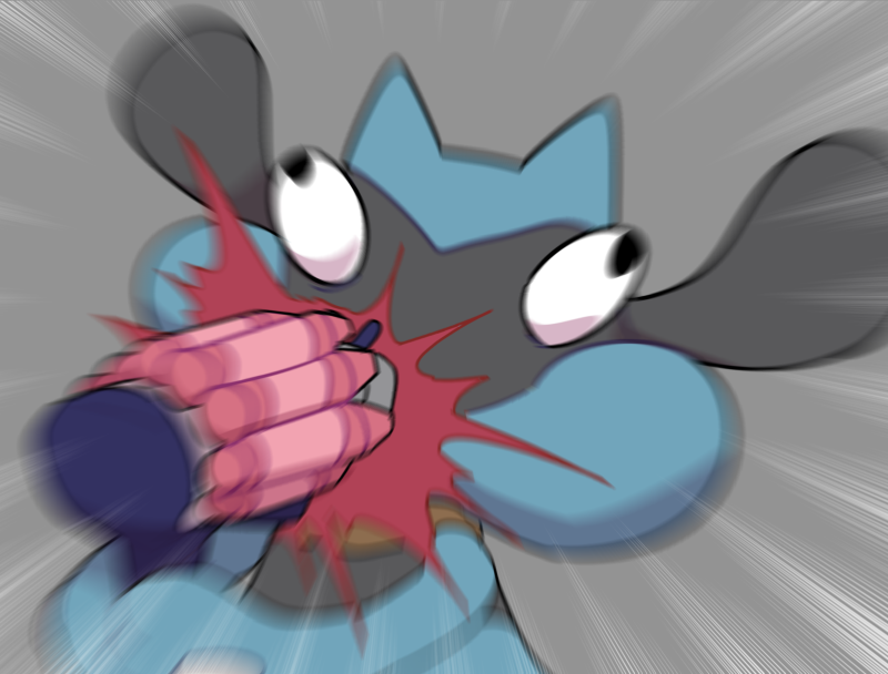 1boy, animal_ears, black_eyes, black_fur, blue_fur, body_fur, boke-chan, bulging_eyes