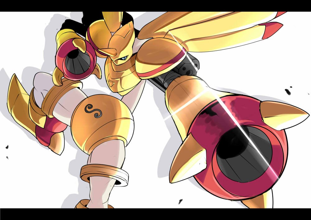 armor, cannon, crests_(digimon), digimon, digimon_(creature), gun, handgun, horns