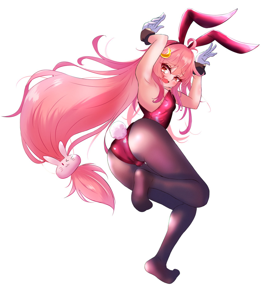 1girl, absurdres, ahoge, alternate_costume, animal_ears, ass, brown_pantyhose, cherry_blossoms