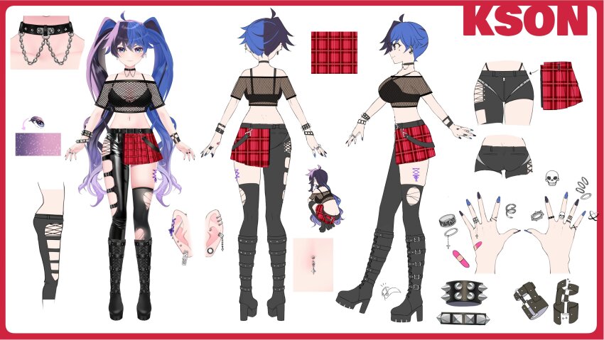 1girl, absurdres, ahoge, armlet, backboob, bandaid, bandaid_on_hand, belt