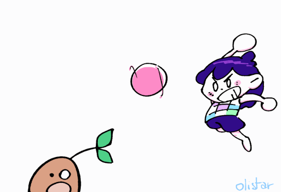 +_+, 2boys, animated, animated_gif, attack, ball, black_shorts, chibi, collared_shirt, disappointedolimar, hero_(omori), kel_(omori), long_sleeves, looping_animation, multicolored_tank_top, multiple_boys, omori, pajamas, pants, punching, purple_hair, shaded_face, shirt, shorts, simple_background, smile, striped_clothes, striped_pants, striped_shirt, white_background, white_pants, white_shirt