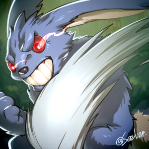 commentary_request, eye_trail, grin, light_trail, looking_at_viewer, lowres, motion_blur, no_humans