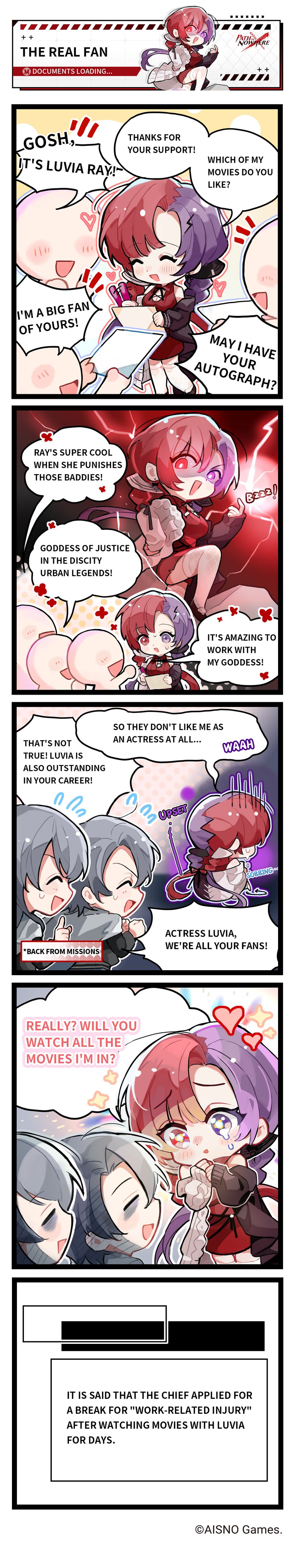 1boy, 2girls, absurdres, bags_under_eyes, blue_hair, chibi, chief_(path_to_nowhere), comic