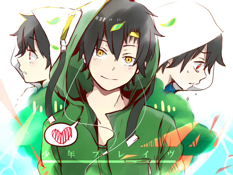 1boy, black_hair, blue_shirt, collared_shirt, commentary, crying, crying_with_eyes_open, drawstring