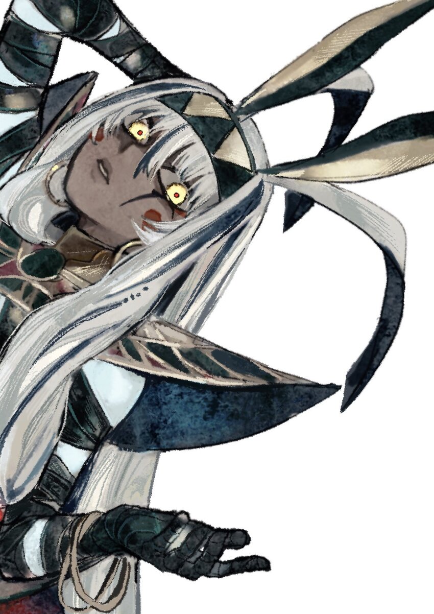 0onamae, 1girl, dark-skinned_female, dark_skin, facepaint, fate/grand_order, fate_(series), highres