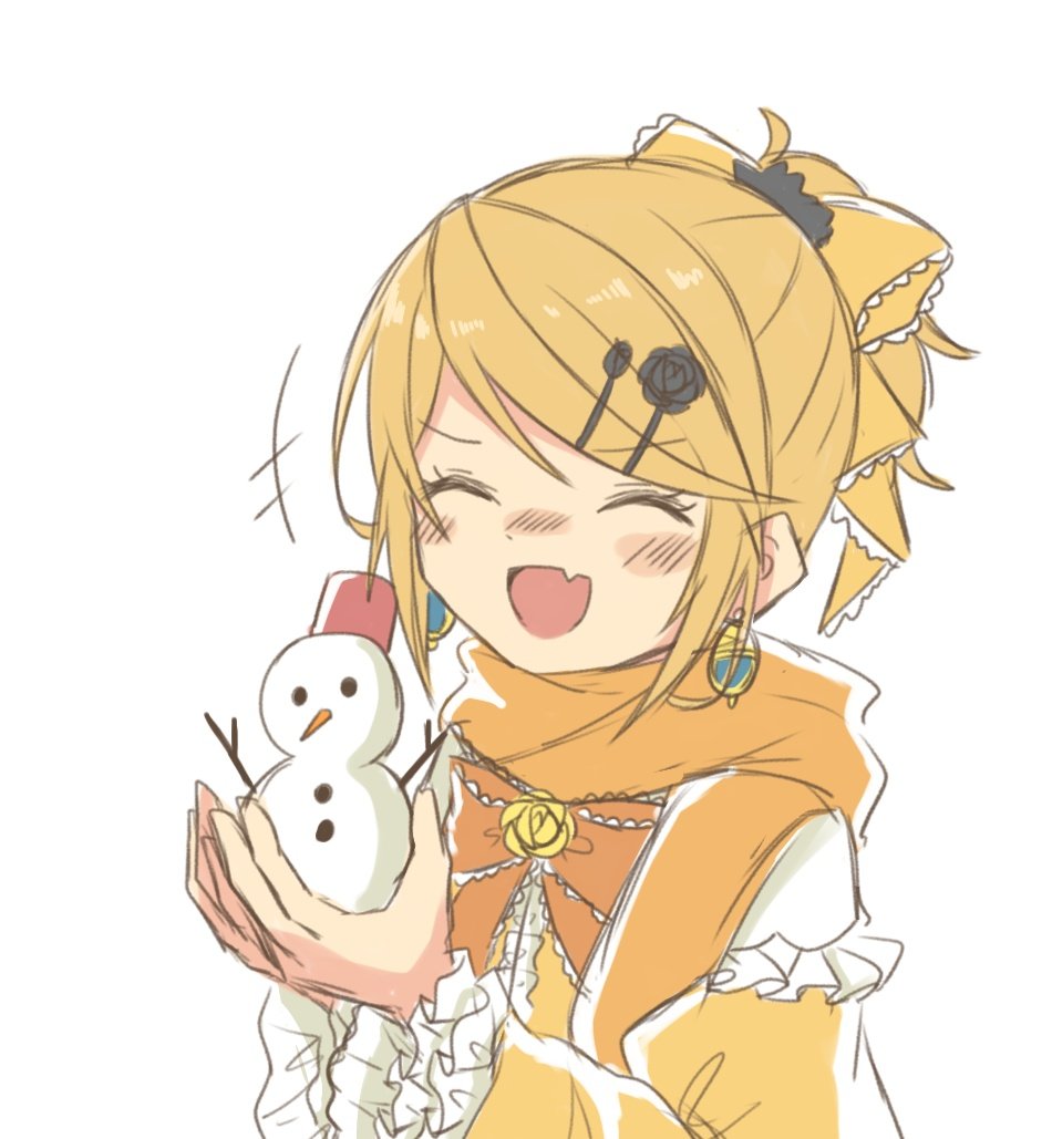 1girl, ^_^, aku_no_musume_(vocaloid), aquamarinu, blush, bow, closed_eyes, dress