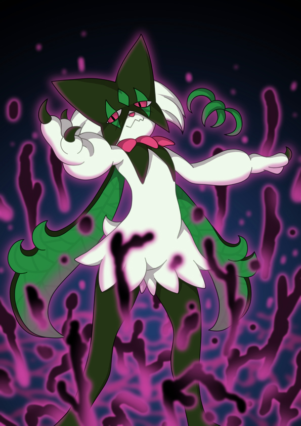 1other, bagua_zhang, claws, closed_mouth, commentary_request, furry, looking_at_viewer, meowscarada