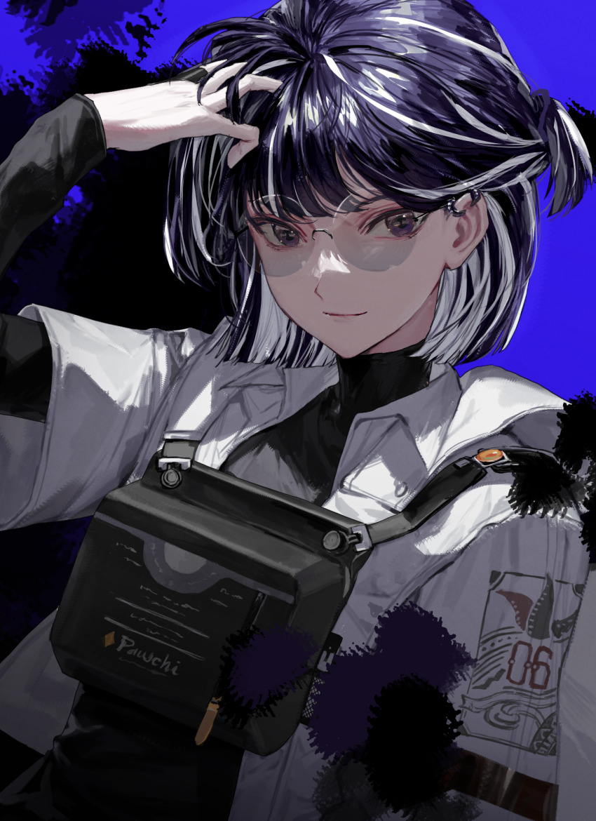 andreana_(arknights), andreana_(silent_arrow)_(arknights), arknights, carol0905, earrings, highres, jewelry, purple_eyes