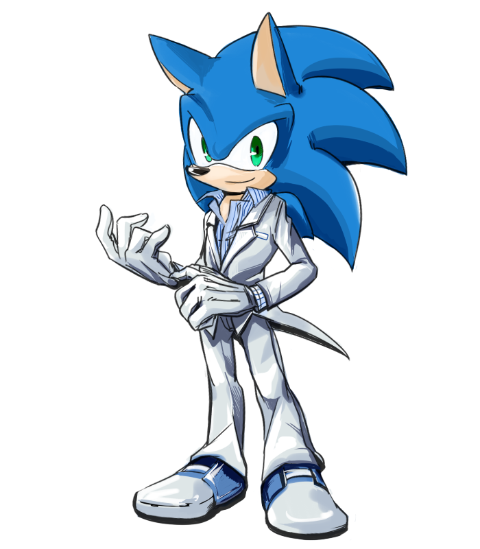 1boy, animal_ears, animal_nose, blue_fur, blue_shirt, closed_mouth, collared_jacket, collared_shirt