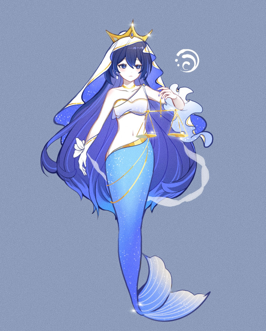 1girl, blue_eyes, blue_hair, blue_nails, chinese_commentary, chishahaone_(吃啥好呢), commentary_request, crop_top