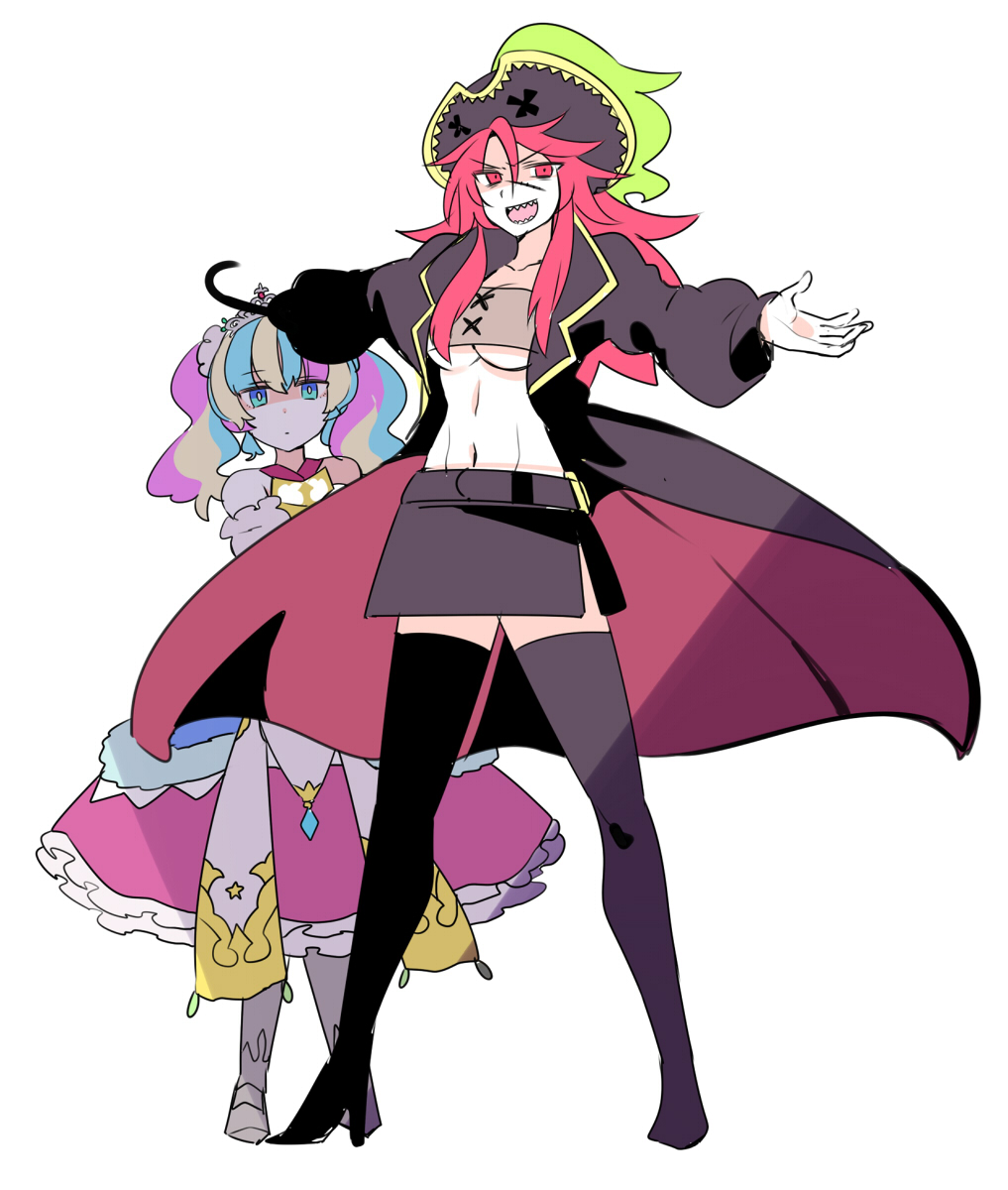 2girls, :d, aqua_eyes, aqua_hair, bare_shoulders, black_footwear, breasts, dress