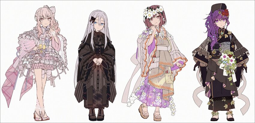 1other, 25-ji_nightcord_de._(project_sekai), 3girls, adapted_costume, akiyama_mizuki, apron, asahina_mafuyu, belt