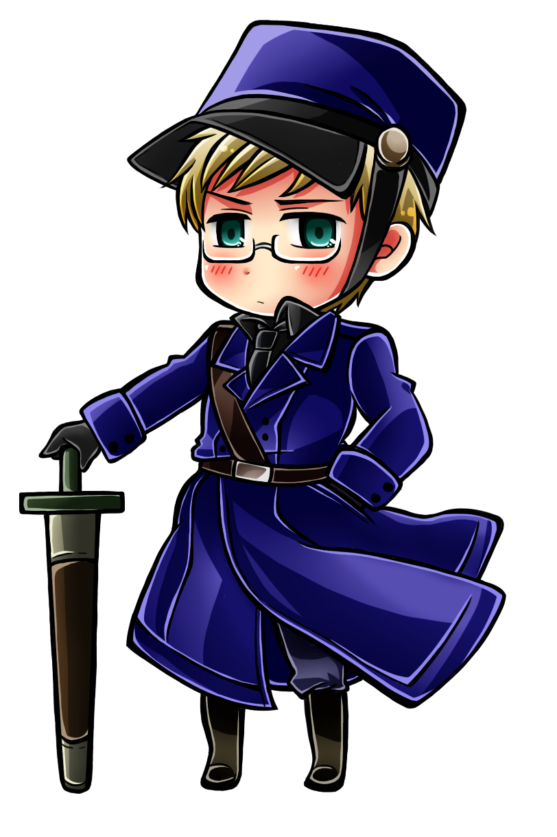 1boy, axis_powers_hetalia, bad_id, bad_pixiv_id, blonde_hair, chibi, full_body, glasses