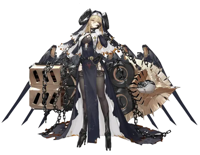 1girl, alma_(artery_gear), artery_gear, artery_gear:_fusion, artist_request, black_dress, black_thighhighs, black_veil