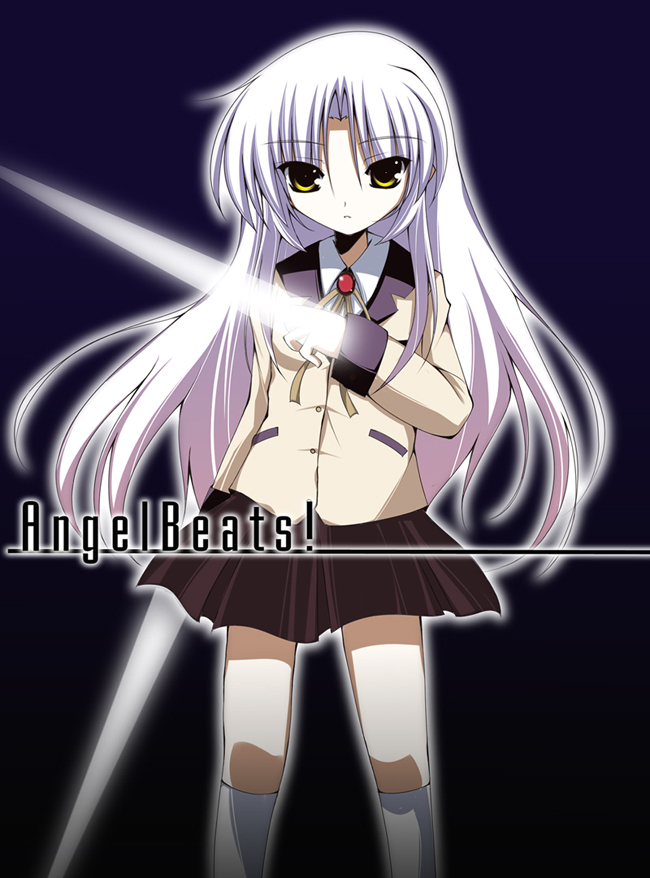 10s, 1girl, angel_beats!, bad_id, bad_pixiv_id, blazer, female_focus, hand_sonic