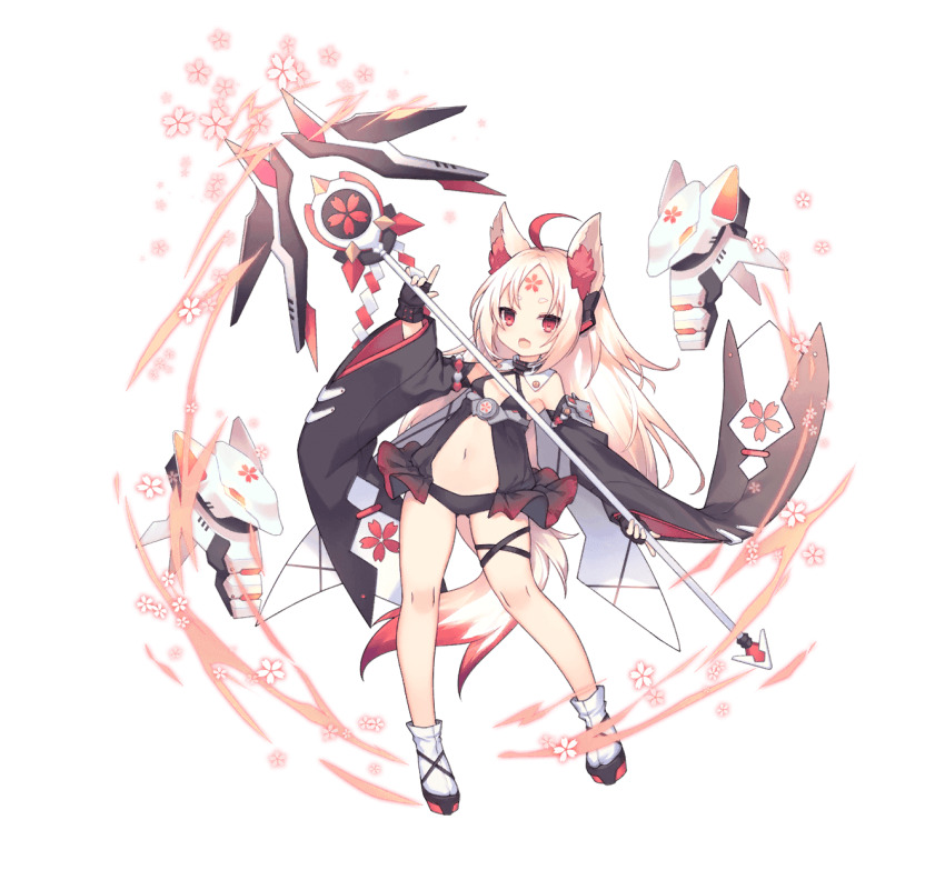 1girl, animal_ear_fluff, animal_ears, artery_gear, artery_gear:_fusion, artist_request, bare_legs, black_gloves
