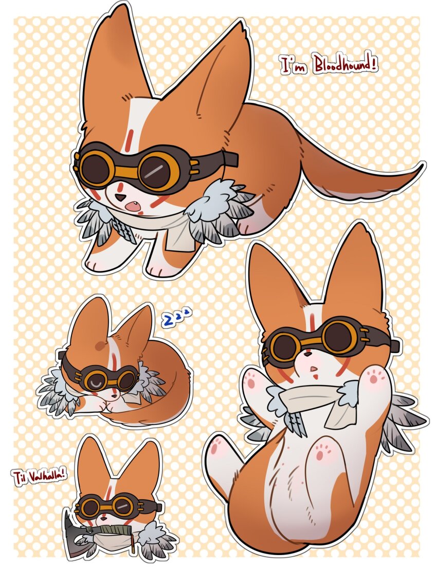 animal, animal_focus, animalization, apex_legends, bloodhound_(apex_legends), character_name, chinese_commentary, chongmingggg