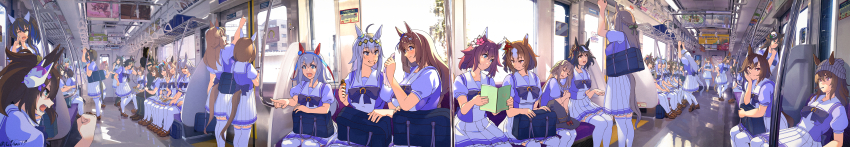 6+girls, absurdres, admire_vega_(umamusume), agnes_digital_(umamusume), agnes_tachyon_(umamusume), ahoge, air_groove_(umamusume), air_shakur_(umamusume)