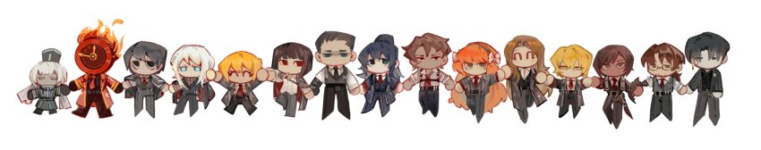 1other, 6+boys, 6+girls, ^_^, absurdres, beeeeeebird, belt, black_belt