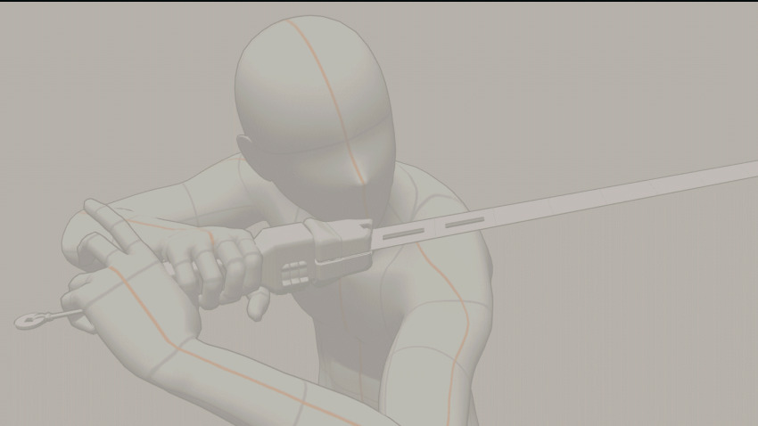 1boy, animated, animated_gif, apex_legends, biwon_blade, black_gloves, blood, blood_on_face