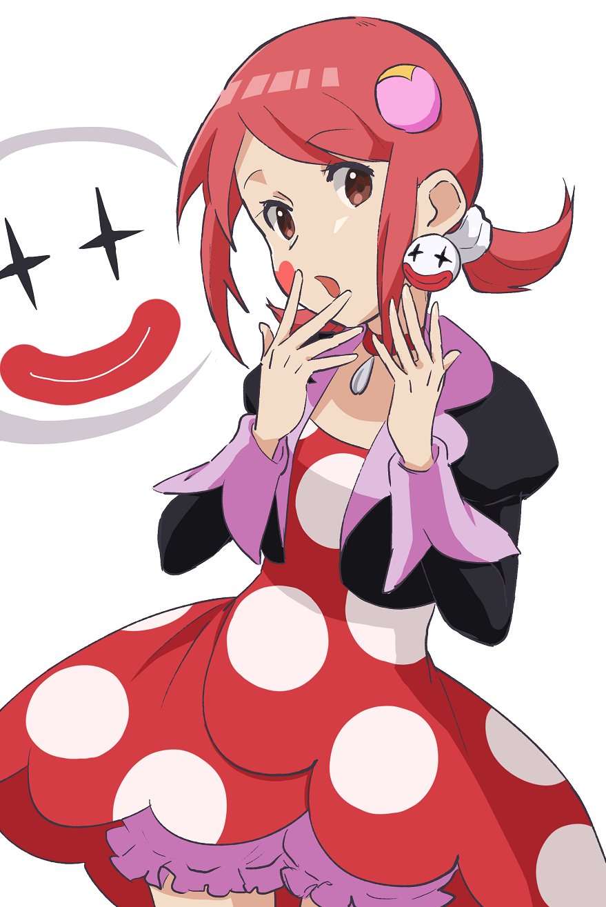 1girl, artist_request, brown_eyes, capcom, cosplay, dress, female_focus, hair_ornament