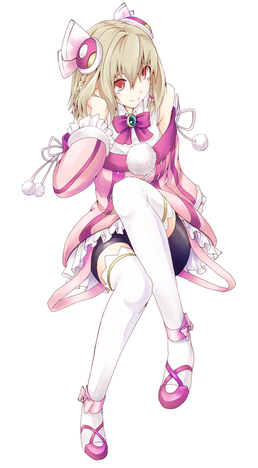 1girl, ar_tonelico, ar_tonelico_iii, bad_id, bad_pixiv_id, bare_shoulders, bike_shorts, blonde_hair