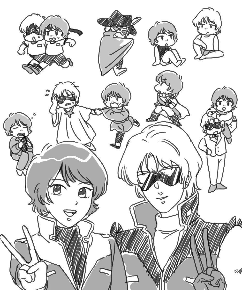 char_aznable, chibi, cosplay, dress, four_murasame, four_murasame_(cosplay), gundam, hat