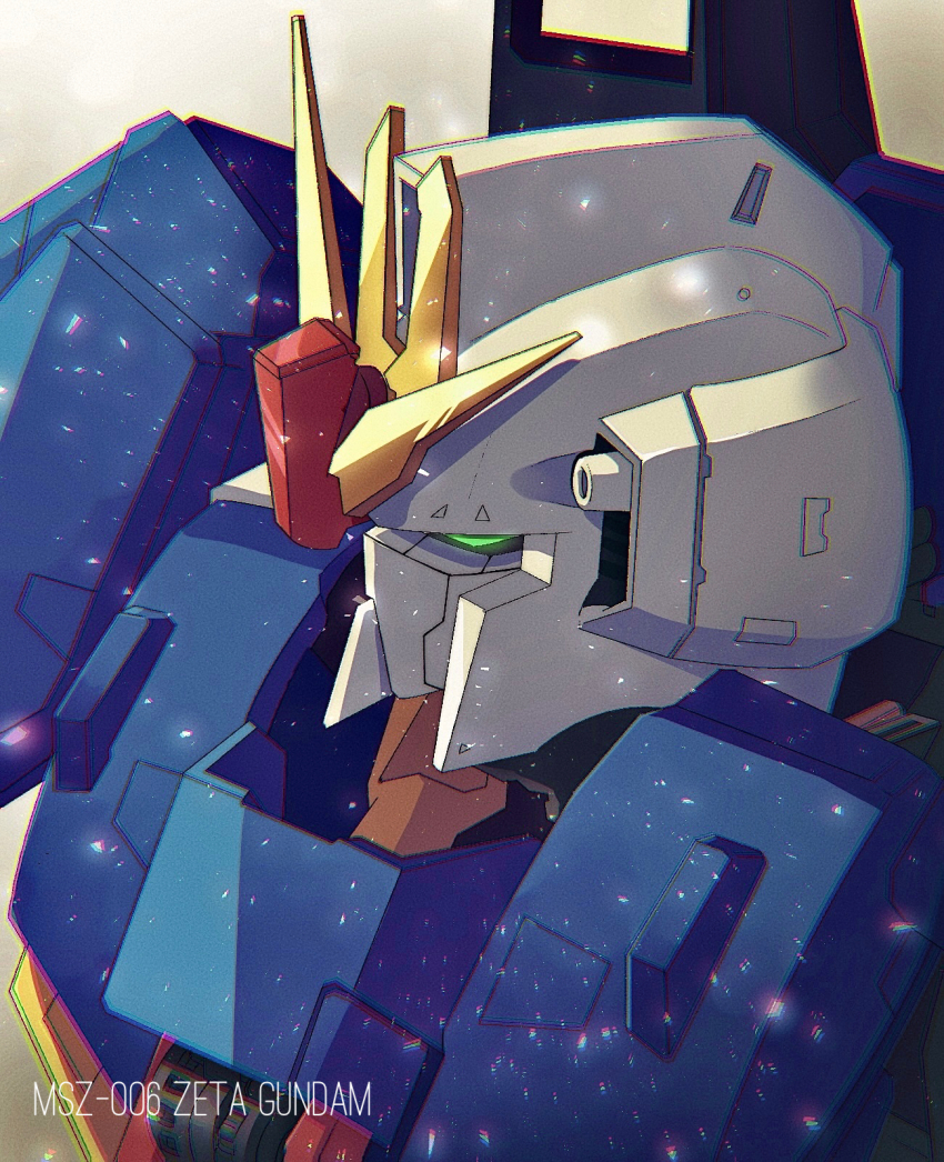 gundam, highres, mecha, no_humans, rib215tpj, robot, zeta_gundam, zeta_gundam_(mobile_suit)