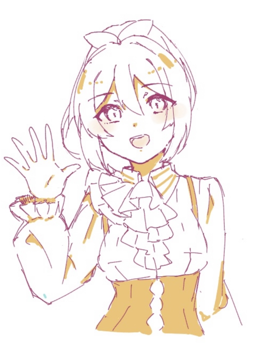 1girl, blush, bow, hair_bow, kaori_(paradigm_paradox), long_hair, long_sleeves, looking_at_viewer