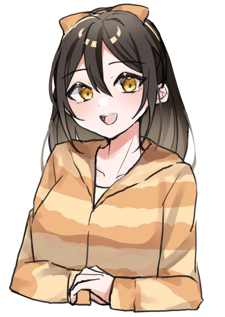 1girl, black_hair, blush, bow, hair_bow, highres, hood, hood_down