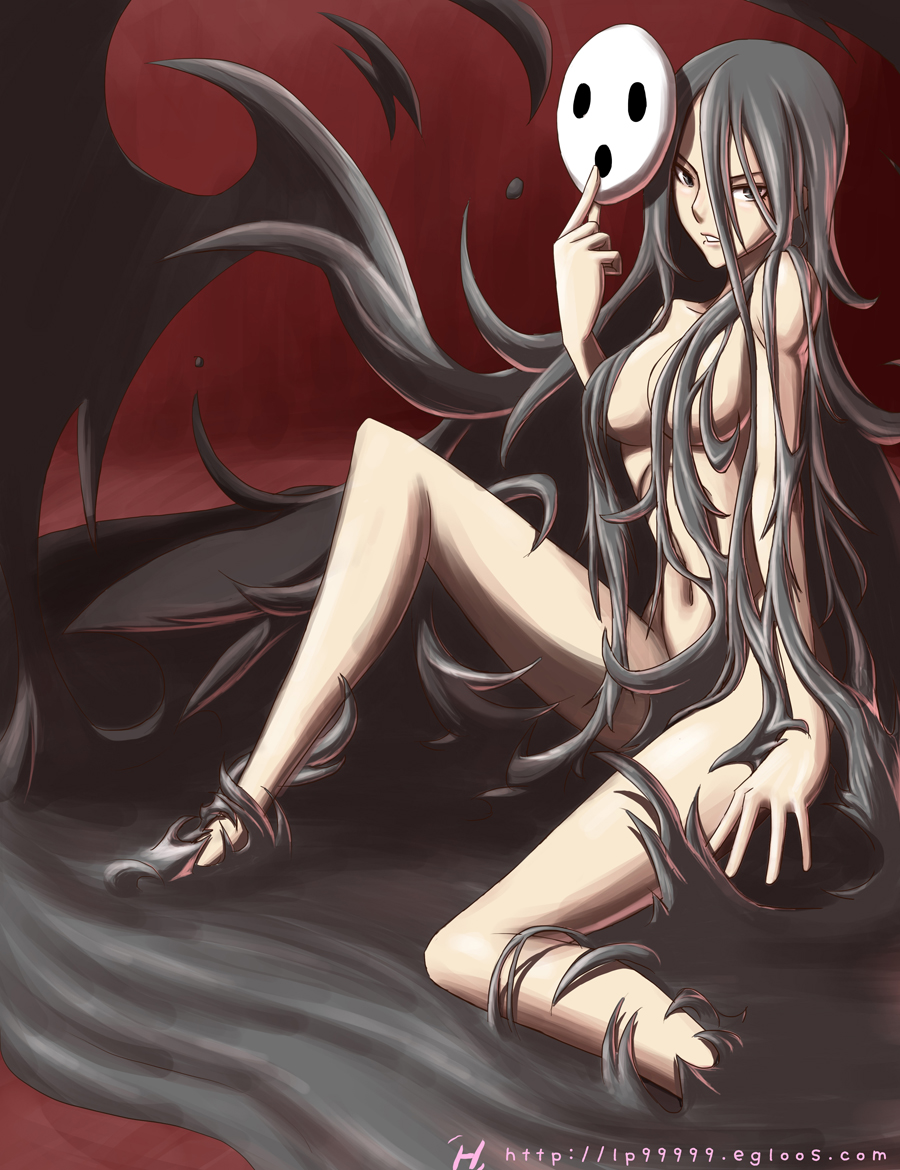 1girl, arakune, arc_system_works, blazblue, blazblue:_calamity_trigger, breasts, censored, convenient_censoring