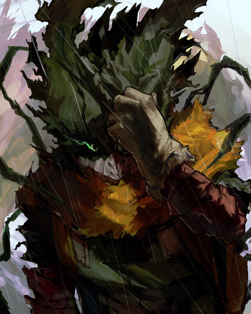 1boy, backpack, bag, black_whip_(boku_no_hero_academia), bodysuit, boku_no_hero_academia, cape, clothes_grab