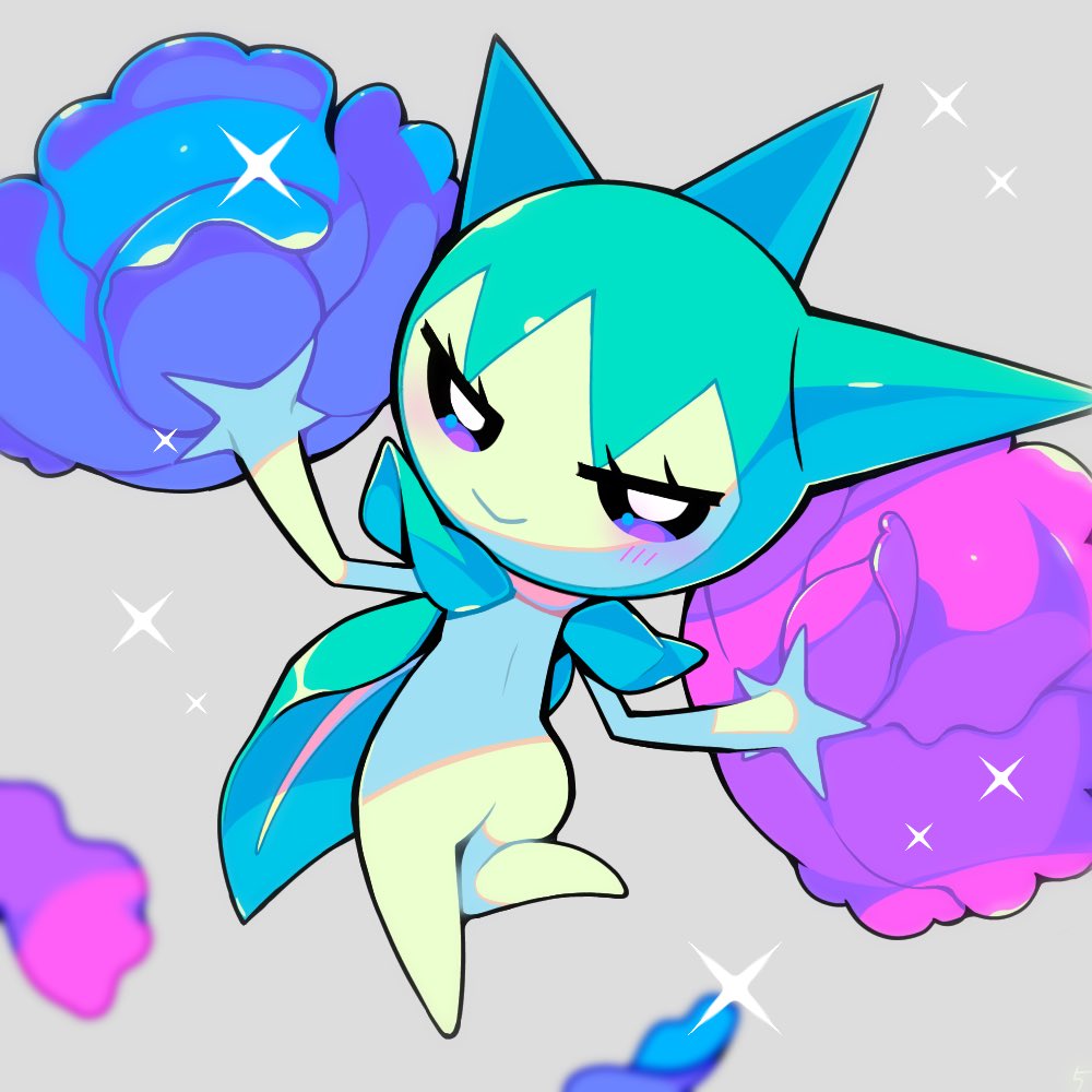 alternate_color, closed_mouth, commentary_request, full_body, gen_3_pokemon, grey_background, looking_at_viewer, looking_back