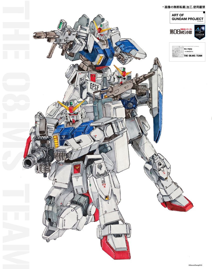 absurdres, aiming, ammunition_box, commentary, copyright_name, earth_federation_space_forces, english_commentary, green_eyes