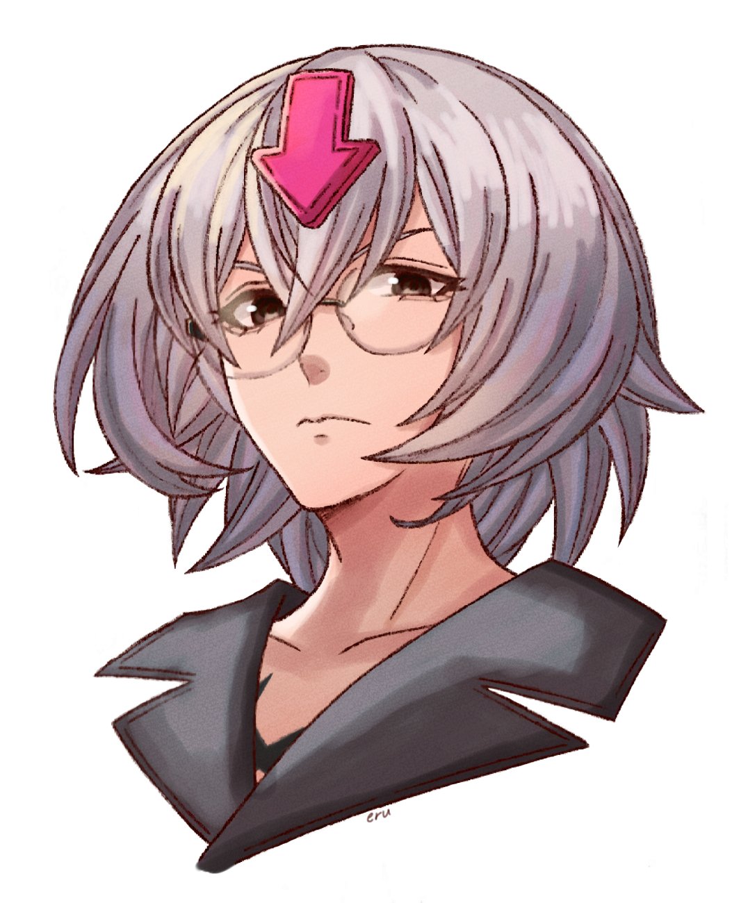 1boy, aquam0n1ca, arrow_(symbol), bedman, brown_eyes, guilty_gear, guilty_gear_xrd, highres