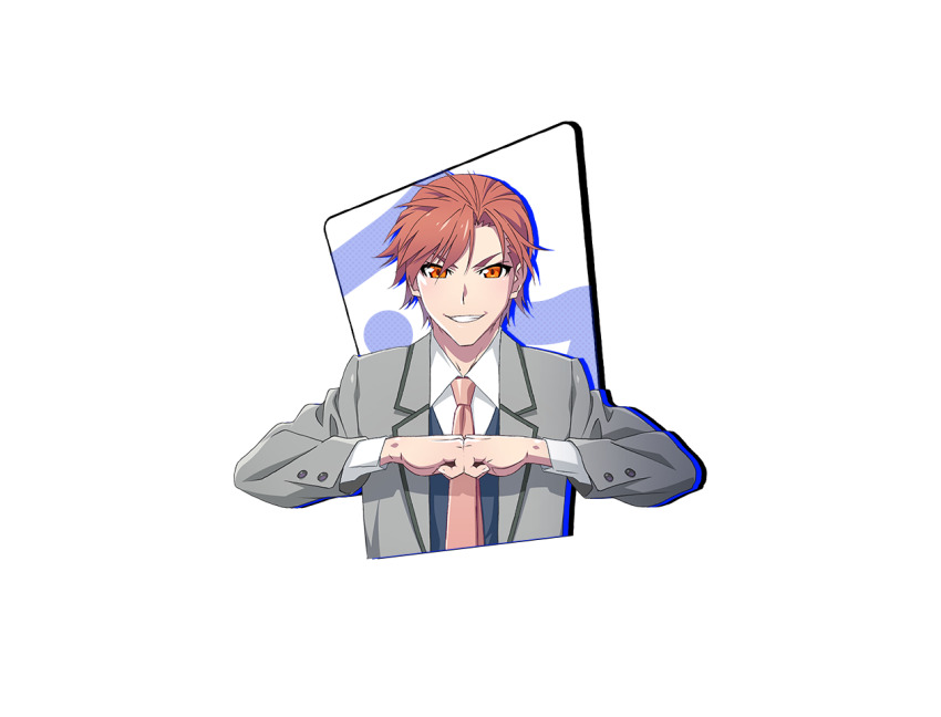 1boy, brown_eyes, brown_hair, game_cg, hood, hoodie, m_hold’em, official_art