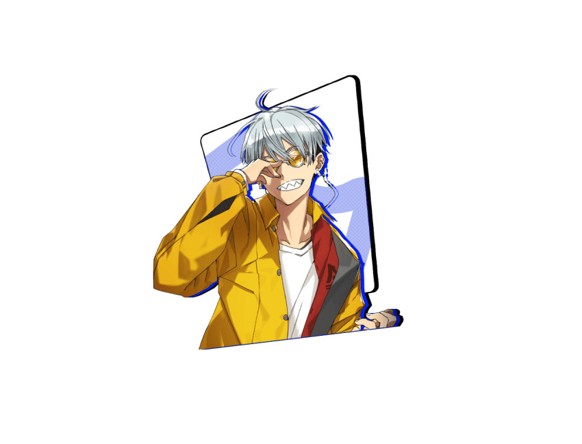 1boy, bunbun, game_cg, grey_hair, m_hold’em, official_art, short_hair, solo