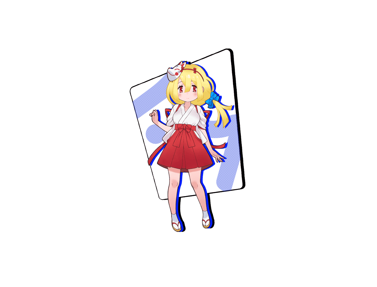 1girl, blonde_hair, game_cg, kobako_tsukiyomi, long_hair, m_hold’em, official_art, red_eyes