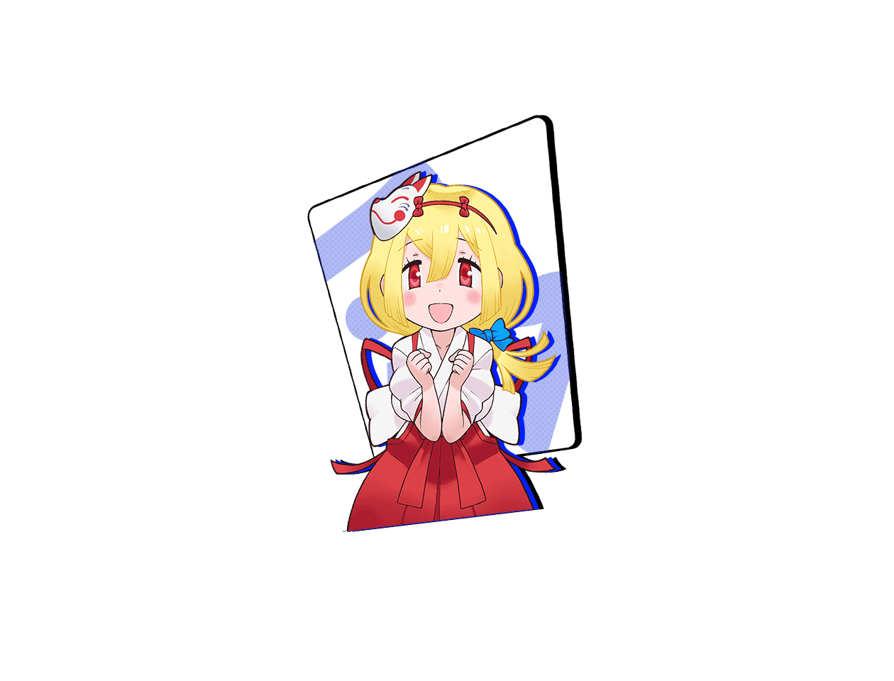 1girl, blonde_hair, game_cg, kobako_tsukiyomi, long_hair, m_hold’em, official_art, red_eyes