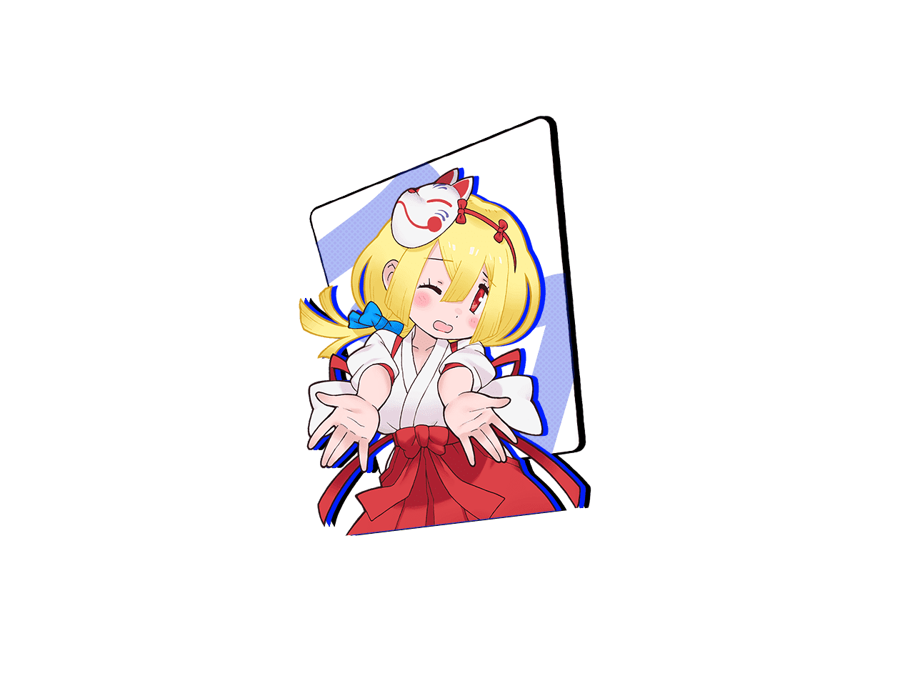 1girl, blonde_hair, game_cg, kobako_tsukiyomi, long_hair, m_hold’em, official_art, red_eyes