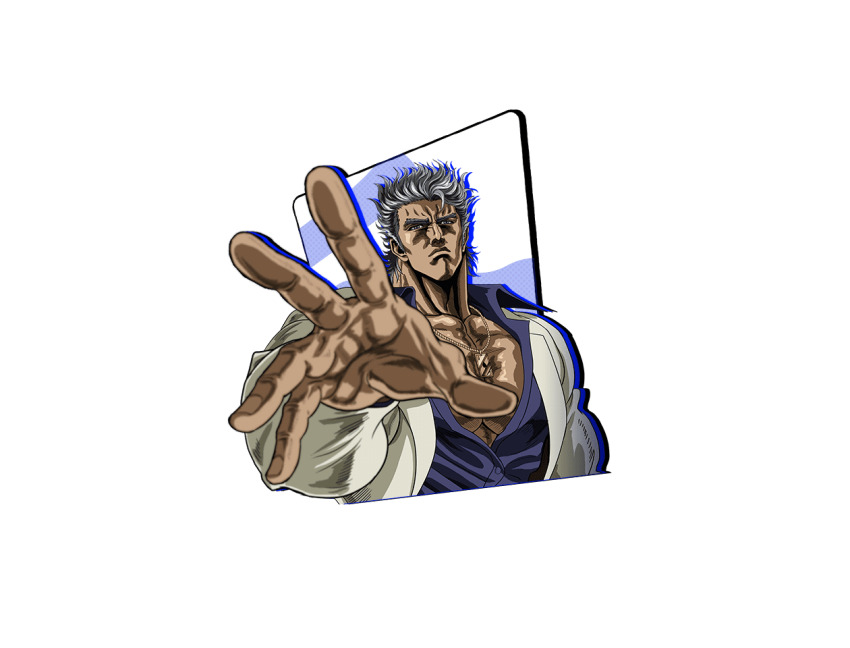 1boy, game_cg, grey_eyes, grey_hair, hara_tetsuo, ken_shishiou, m_hold’em, official_art