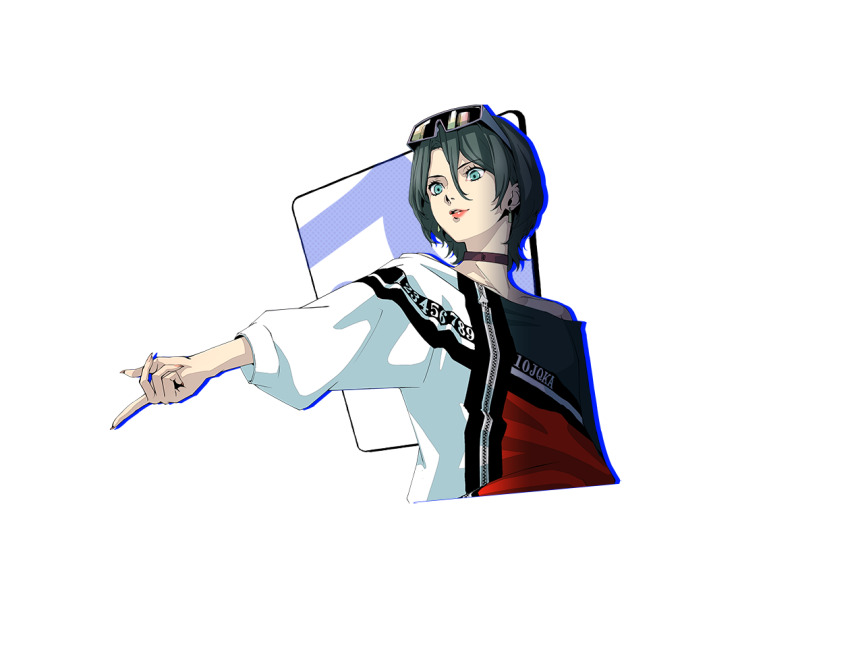 1girl, black_eyes, black_hair, game_cg, m_hold’em, nagi_utsugihara, official_art, short_hair