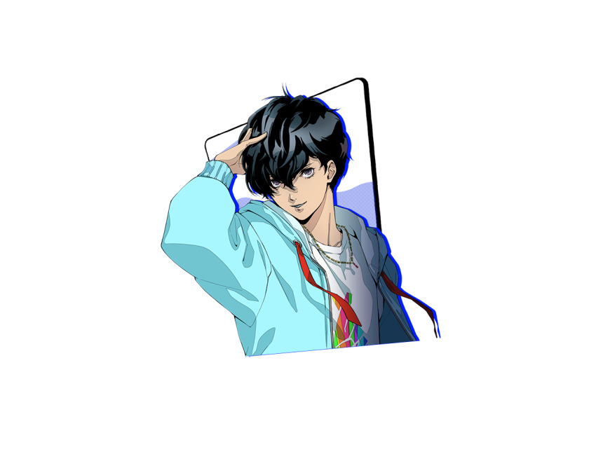 1boy, black_eyes, black_hair, game_cg, hodaka_himuro, m_hold’em, male_focus, official_art