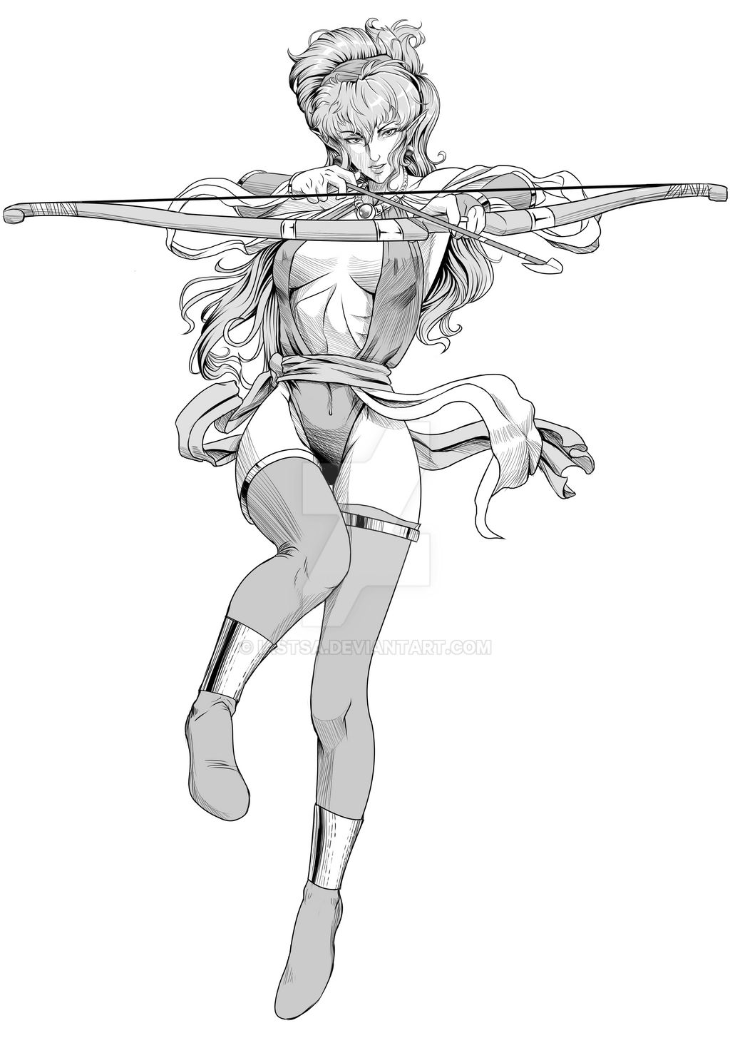 1girl, cisty, elf, highres, lightbringer, pointy_ears, tagme, taito