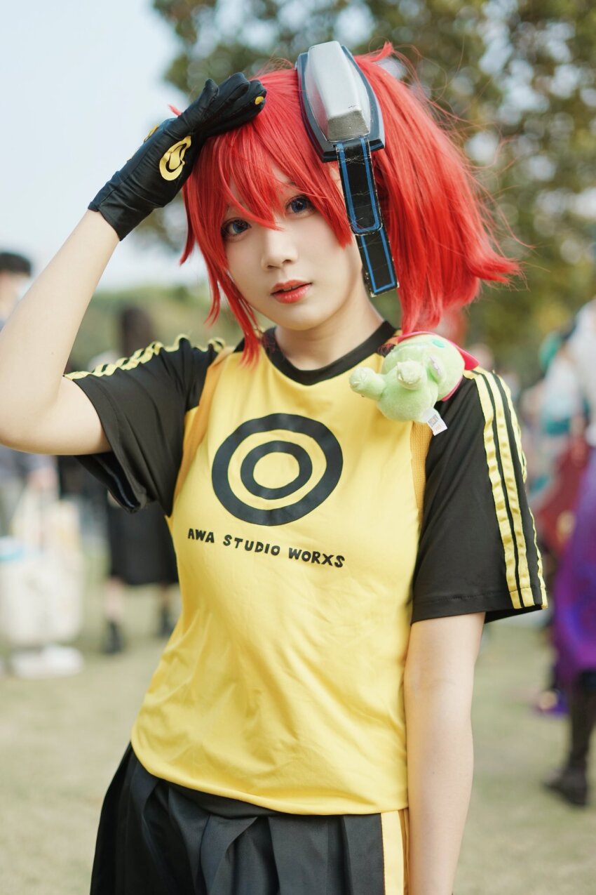 aiba_ami, aiba_ami_(cosplay), cosplay, digimon, goggles, goggles_on_head, highres, palmon