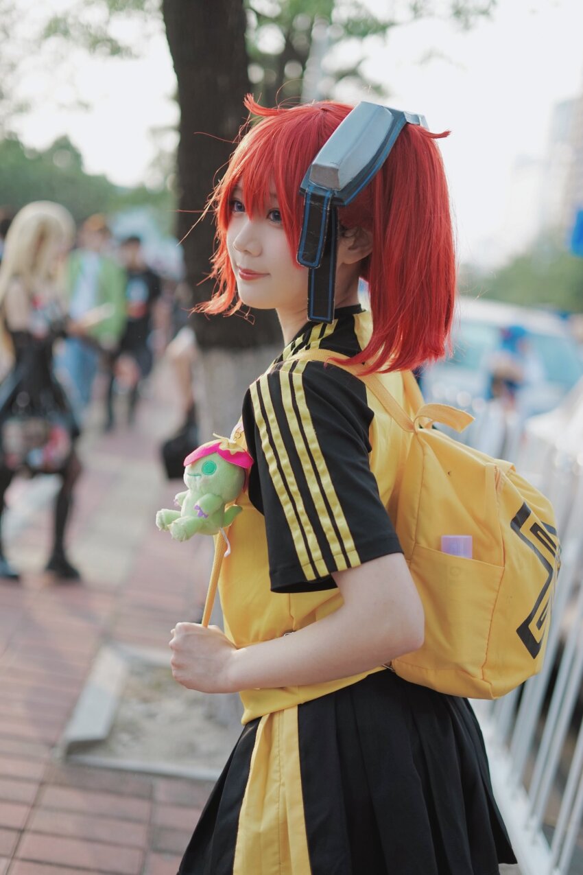 aiba_ami, aiba_ami_(cosplay), cosplay, digimon, goggles, goggles_on_head, highres, palmon