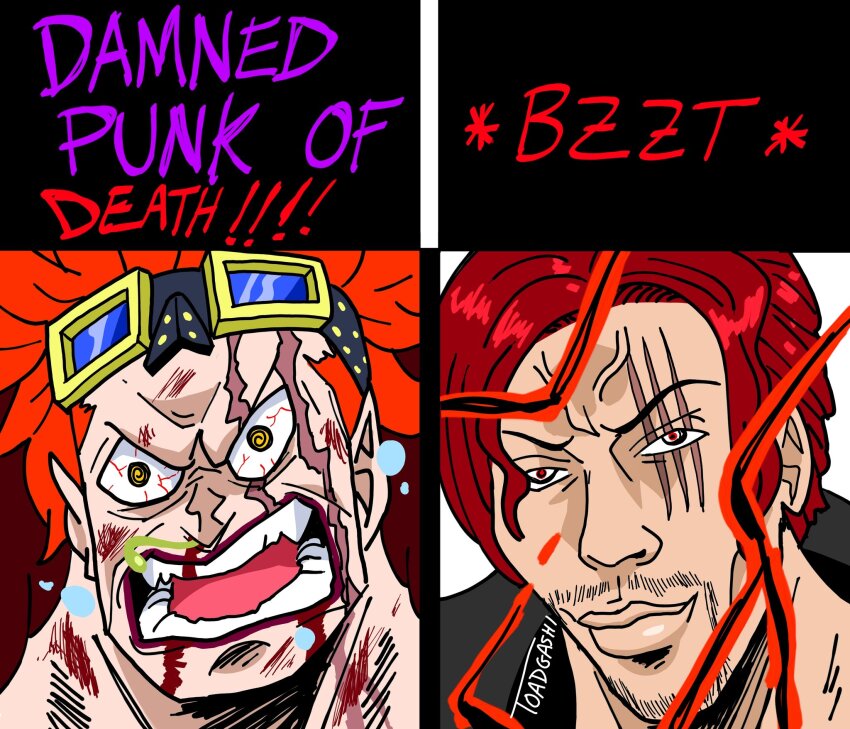 2boys, angry, artist_name, black_cape, bleeding, blood, cape, coat