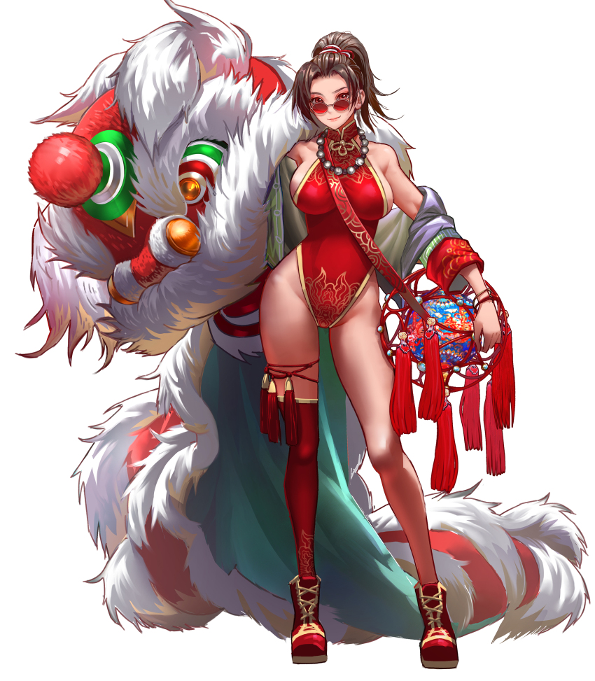 1girl, absurdres, bead_necklace, beads, black_hair, bracelet, breasts, chinese_commentary