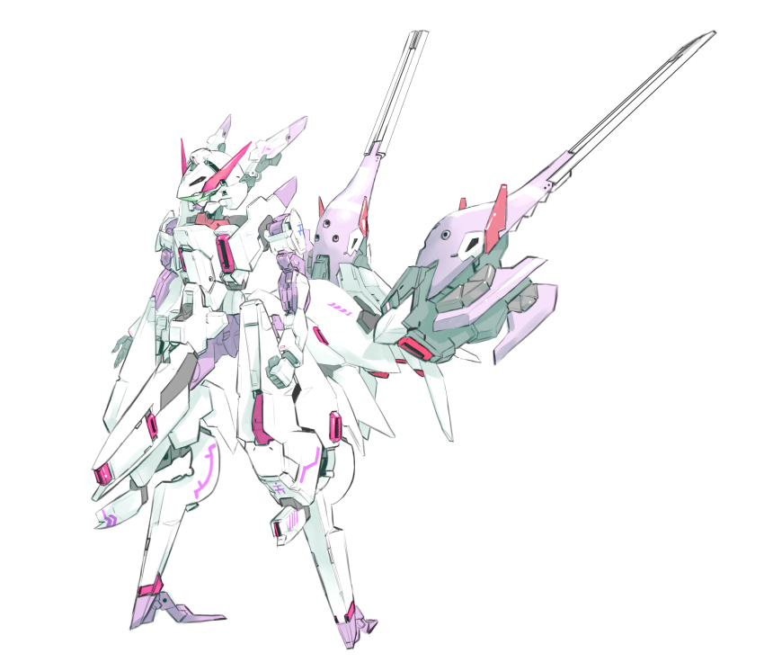 absurdres, advance_of_zeta, clenched_hand, green_eyes, gundam, highres, mecha, mecha_focus