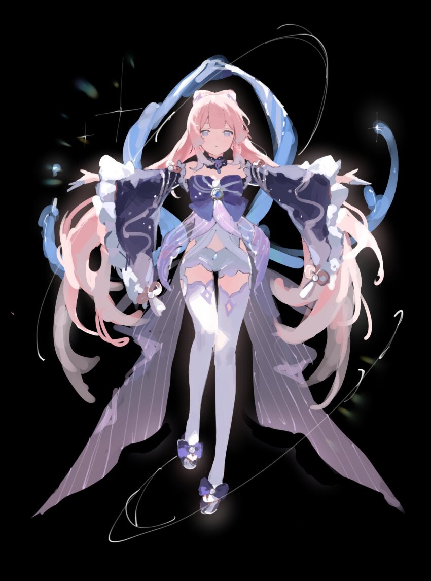 1girl, black_background, clothing_request, genshin_impact, high_ponytail, highres, japanese_clothes, kimono